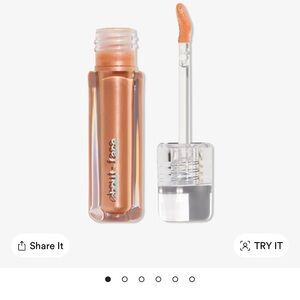 Dewy Face Shimmering Lip Gloss - Bronze